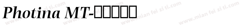 Photina MT字体转换